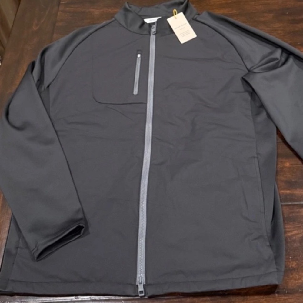 Peter Millar Crown Sport Collection - Black Lightweight Jacket - Size Small